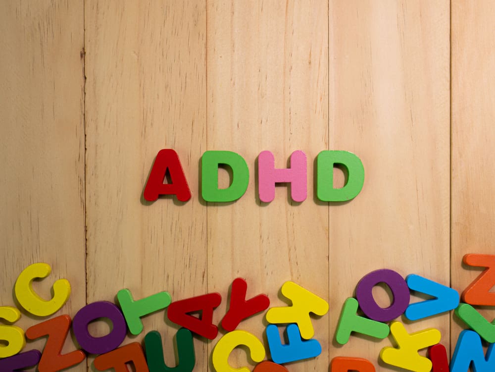 ADHD wooden letters