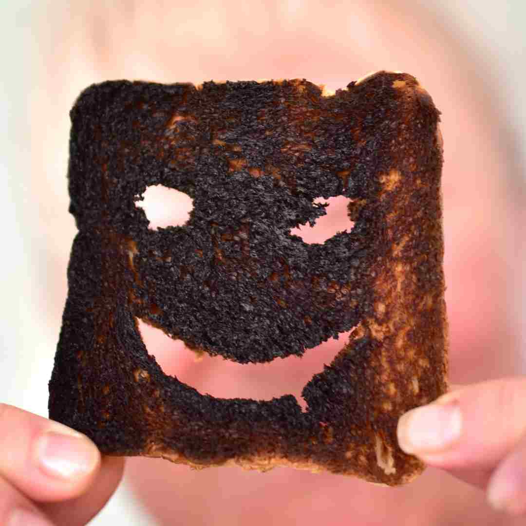 toast with expression of sarcasm